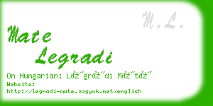 mate legradi business card